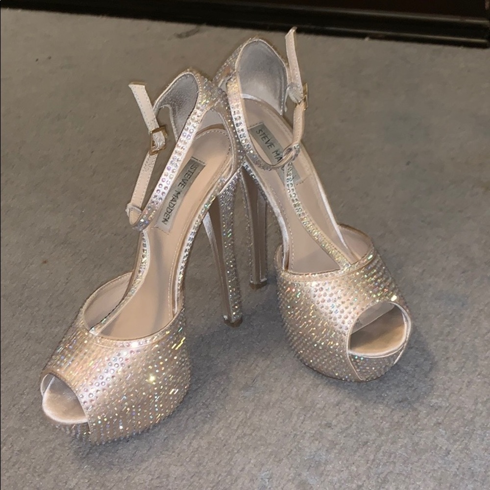 Steve Madden Size 8 Woman ANGYLNA CHAMPAGNE MLT